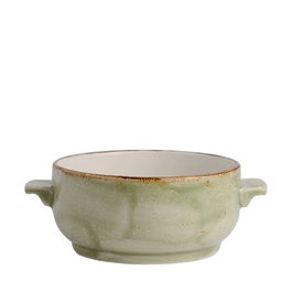 Steelite Bol Craft Verde con Asas, Vitro Porcelana, Capacidad 43 cl