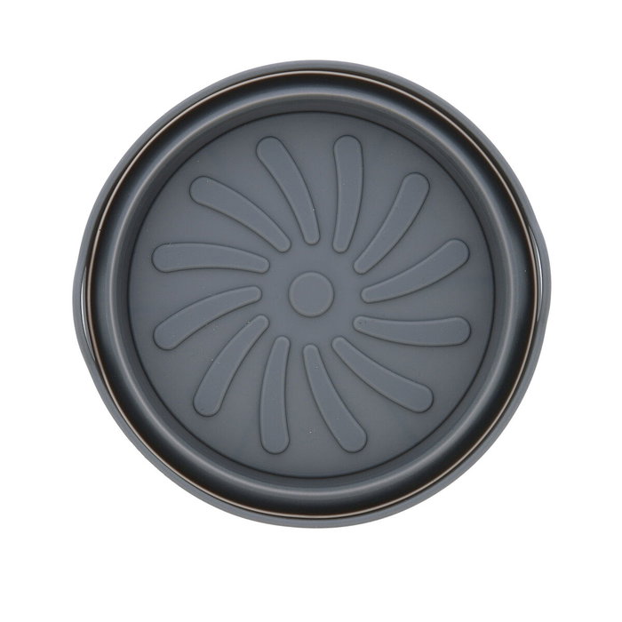Quid Cesta Redonda Silicona Plegable Naturalia 20x20x7 cm Gris (12 Unidades) inevitable
