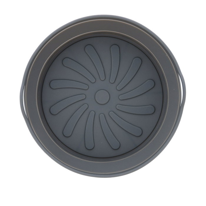 Quid Cesta Redonda Silicona Plegable Naturalia 20x20x7 cm Gris (12 Unidades) inevitable