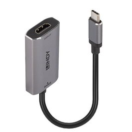Lindy USB Type C to HDMI 8K60Hz Converter con Soporte HDR y HDCP 2.2, Compatible con 7680x4320@60Hz
