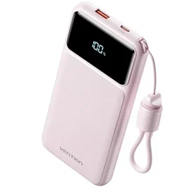 Vention Powerbank 10000mAh 22.5W XGYP0-39-TY Rosa con Cable USB Tipo-C