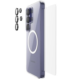 Belkin 3 en 1 Bundle para Samsung Galaxy S26 Ultra: Protector de Pantalla, Lente de Cámara y Funda SheerForce Clear