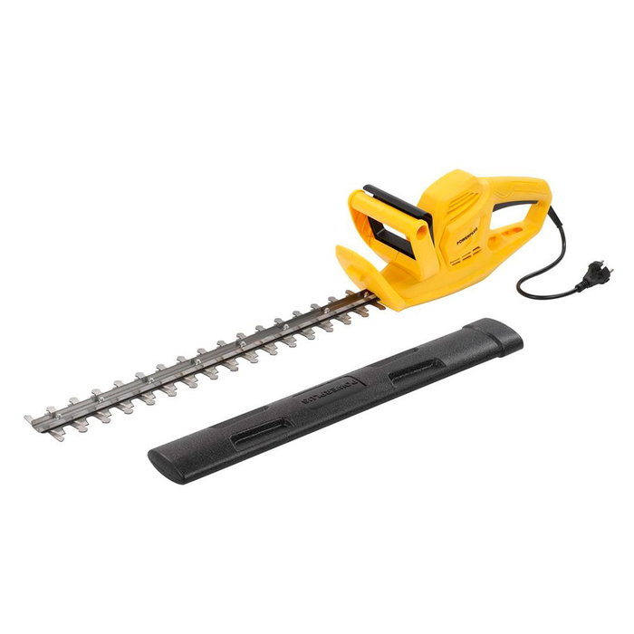 Powerplus Cortasetos Eléctrico 500W - Hoja Doble Acción 550mm, Capacidad Corte 510mm, para Ramas hasta 20mm, con Freno de Seguridad y Mango Auxiliar Powerplus Cortasetos Eléctrico 500W - Hoja Doble Acción 550mm, Capacidad Corte 510mm, para Ramas hasta 20mm, con Freno de Seguridad y Mango Auxiliar