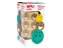 Apli Gomets Autoadhesivo Smile Oro Cara Feliz Rollo 900 Unidades 20 mm