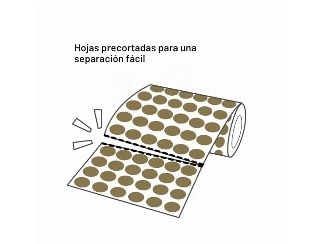 Apli Gomets Smile Oro Cara Feliz Rollo de 900 unidades