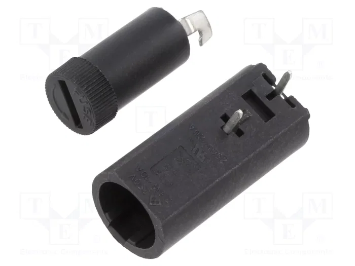 Stelvio Kontek Portafusibles para Fusibles Cilíndricos 5x20mm THT Stelvio Kontek Portafusibles para Fusibles Cilíndricos 5x20mm THT