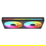 Cougar CF-UN240RB-RGB Unity240-FB Ventilador para PC 240 mm, 2 x 12 cm, ARGB PWM, Negro, FDB, 700-1600 RPM, 49.01 CFM, 5V