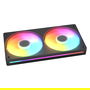 Cougar CF-UN240RB-RGB Unity240-FB Ventilador para PC 240 mm, 2 x 12 cm, ARGB PWM, Negro, FDB, 700-1600 RPM, 49.01 CFM, 5V