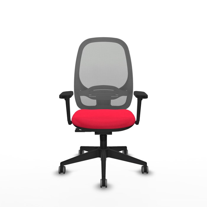 PIQUERAS Y CRESPO Silla de oficina Cilanco con mecanismo Sincro, Rojo y Gris PIQUERAS Y CRESPO Silla de oficina Cilanco con mecanismo Sincro, Rojo y Gris