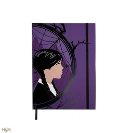Cinereplicas Cuaderno o Agenda Rígido Wednesday Addams con Motivo de Miercoles y Enid - Colección Cinereplicas