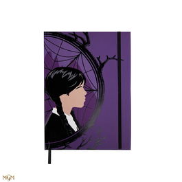 Cinereplicas Libreta Rigida Wednesday Addams Miercoles y Enid
