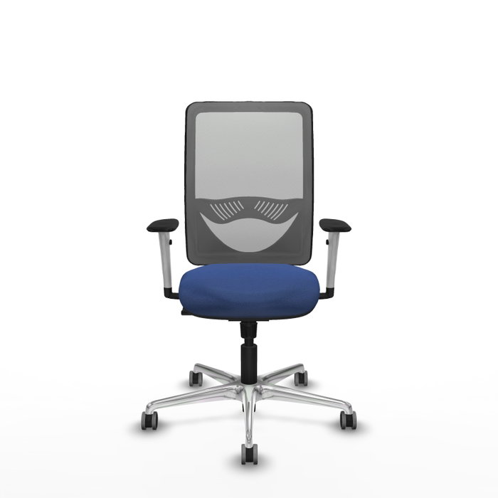 PIQUERAS Y CRESPO Silla de oficina Zulema con mecanismo Sincro, Azul marino y Gris PIQUERAS Y CRESPO Silla de oficina Zulema con mecanismo Sincro, Azul marino y Gris