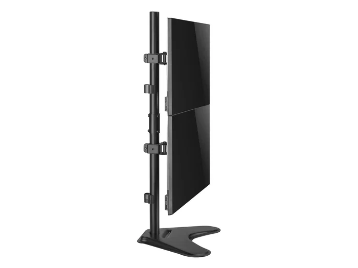 Ergotron Equip 650128 - Soporte de Mesa para 2 Monitores Vertical (17-32", Hasta 9kg/Monitor, VESA 100x100, Negro)