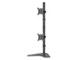 Ergotron Equip 650128 - Soporte de Mesa para 2 Monitores Vertical (17-32", Hasta 9kg/Monitor, VESA 100x100, Negro)