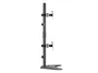 Ergotron Equip 650128 - Soporte de Mesa para 2 Monitores Vertical (17-32", Hasta 9kg/Monitor, VESA 100x100, Negro)