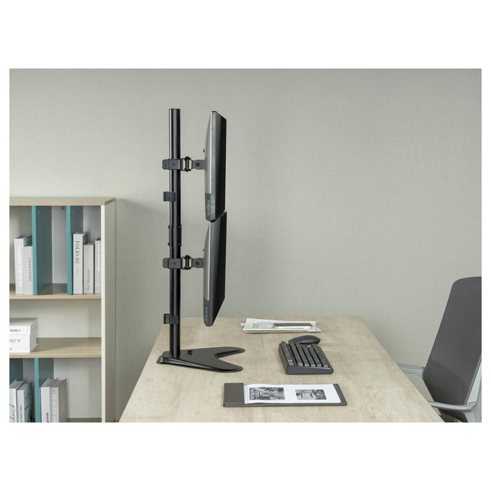 EQUIP Soporte para Monitor Doble Vertical 17-32 pulgadas