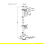 EQUIP Tischfuß 17"-32"/2TFT 360° Vertikal 9Kg schwarz retail