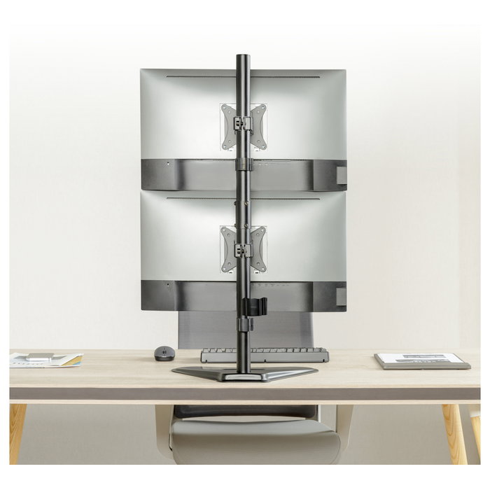 EQUIP Soporte para Monitor Doble Vertical 17-32 pulgadas