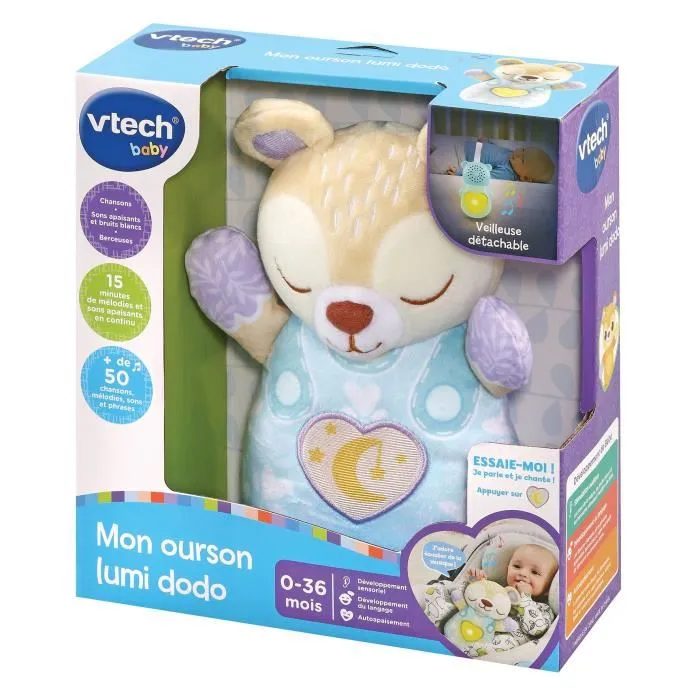 Vtech Baby VT3417765398056 My Lumi Dodo Bear Peluche Interactivo para Bebé