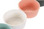 DKD Home Decor Set de 5 Piezas para Aperitivos de Porcelana y Bambú 20x20x14 cm