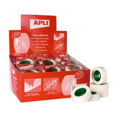 Apli Cinta adhesiva invisible 19 mm x 33 m