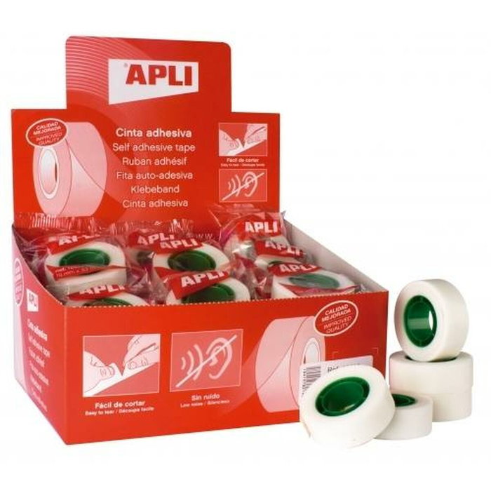Apli Cinta adhesiva invisible 19 mm x 33 m