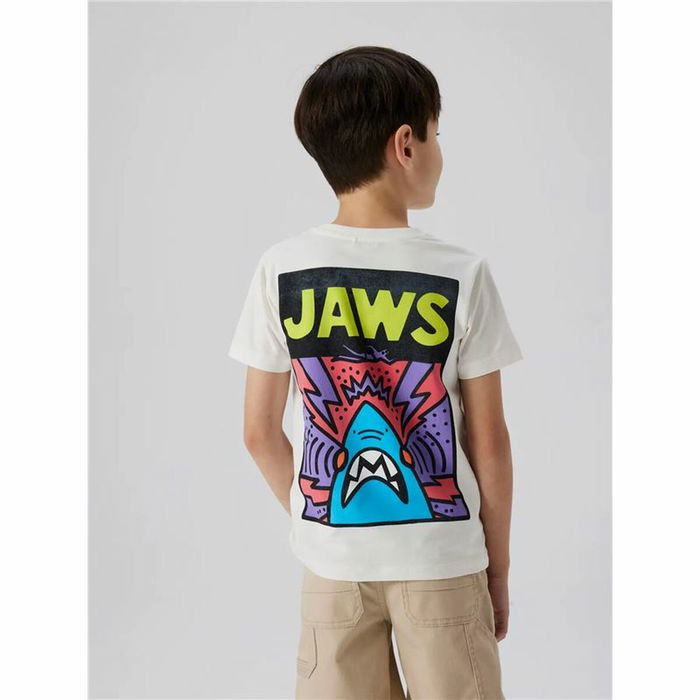 Camiseta de Manga Corta Infantil Name It Nkmmakai Jaws Nreg Box Sky