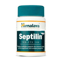 Himalaya Herbals Septilin 100 tabletas Complemento Alimenticio Fortalece Sistema Inmune