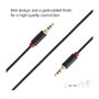 SBS Cable de audio Jack 3,5 mm a 3,5 mm de 1,5 m Negro