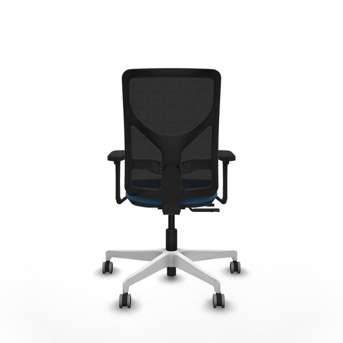 PIQUERAS Y CRESPO Silla de oficina Motilla Azul claro y Negro con Brazos 3D