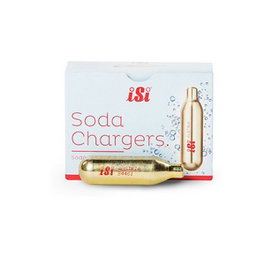 ICC Recambio Sifón Soda 10 Cargas Gas para Sifón, Acero Inoxidable