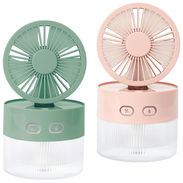 Jet Lag Ventilador Pulverizador LED USB.