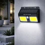 LED Aplique Solar IP65 LUM-YC-SW8019-COB con Sensor PIR Batería 3.7V 1.200mAh Luz Exterior