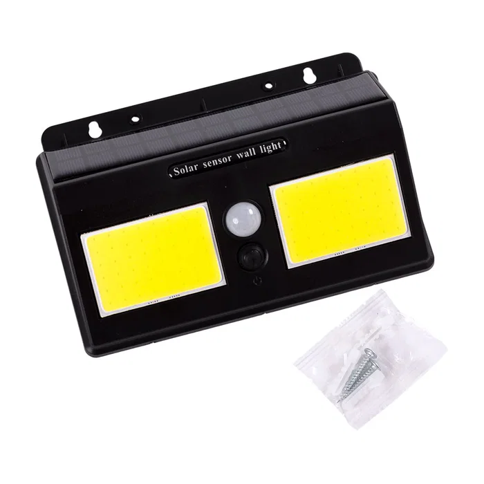 LED Aplique Solar IP65 LUM-YC-SW8019-COB con Sensor PIR Batería 3.7V 1.200mAh Luz Exterior
