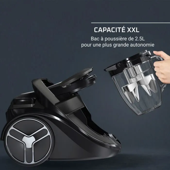 Rowenta RO7935ea Silence Force Cyclonic Efitech - Aspiradora sin bolsa, silencioso 59 dB (a), bajo consumo, filtración alta