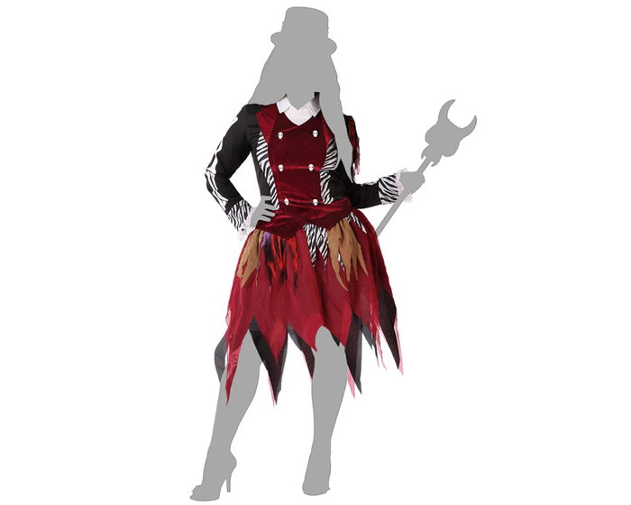 Disfraz de Bruja Vudú para Mujer Adulto - Halloween - 2 Piezas (Chaqueta y Falda Multicolor) - Talla XXL