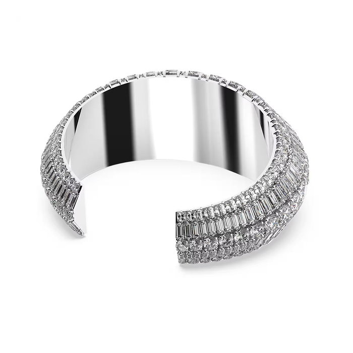Swarovski Brazalete Hyperbola Cuff L Rows Gris 22cm