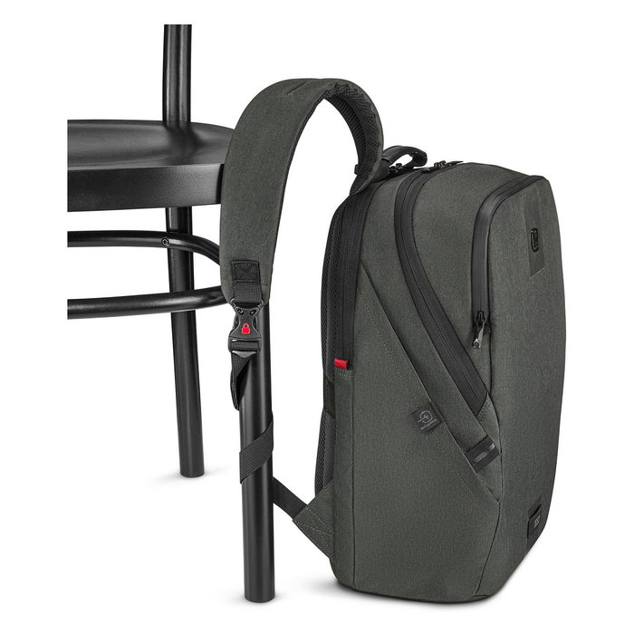 Wenger MX ECO Light Mochila Portátil 16 Pulgadas con Bolsillo para Tablet 10 Pulgadas, Color Charcoal