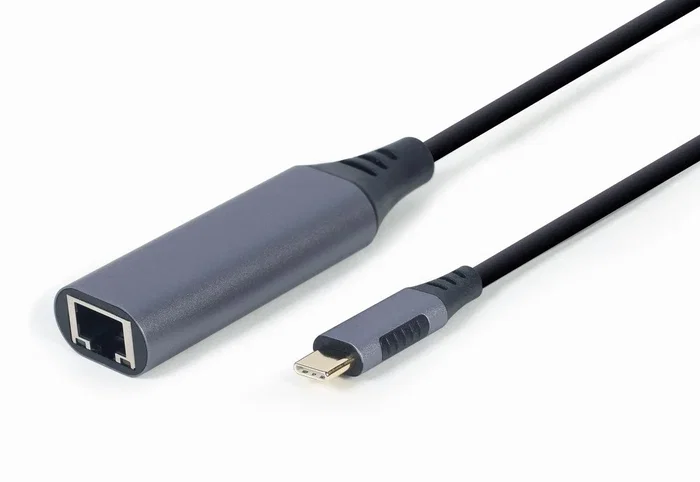 Gembird A-USB3C-LAN-01 Adaptador USB Tipo-C a RJ45 Gigabit Network Gris Espacial