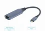 Gembird A-USB3C-LAN-01 Adaptador USB Tipo-C a RJ45 Gigabit Network Gris Espacial