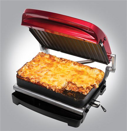 George Foreman 24001-56 Grill Eléctrico de Precisión Evolve Rojo para 5 Raciones