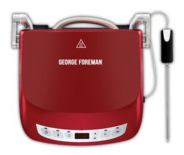 George Foreman 24001-56 Grill Eléctrico de Precisión Evolve Rojo para 5 Raciones