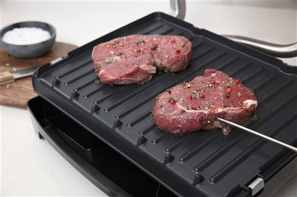 George Foreman 24001-56 Grill Eléctrico de Precisión Evolve Rojo para 5 Raciones