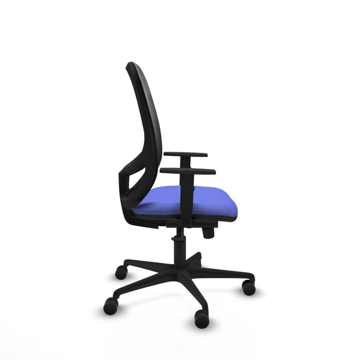 PIQUERAS Y CRESPO Silla de oficina Cilanco con mecanismo Sincro, Azul claro y Negro