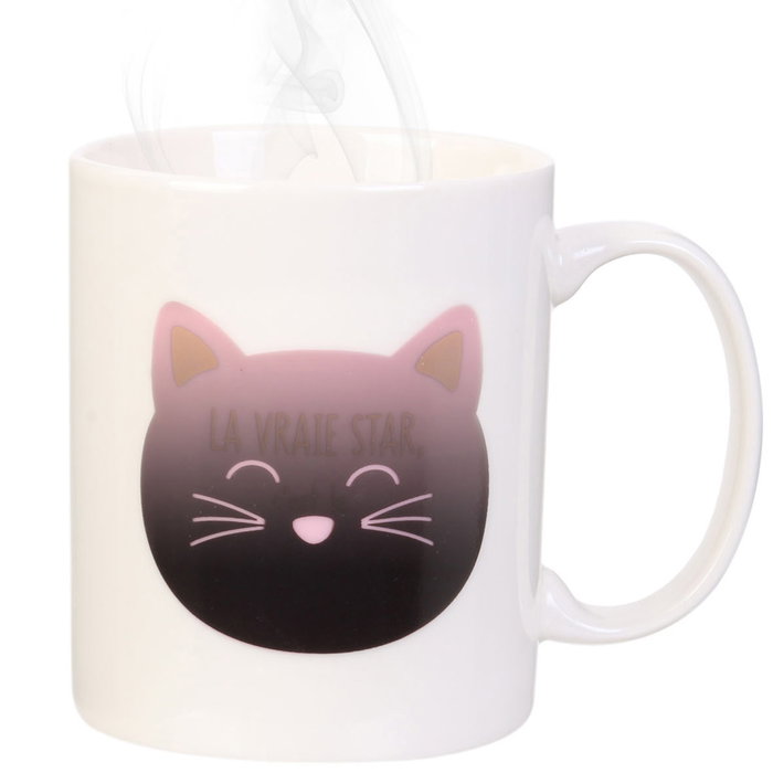 The Concept Factory Mug Gato Cambio Color Con Calor 350 ml The Concept Factory Mug Gato Cambio Color Con Calor 350 ml
