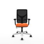 PIQUERAS Y CRESPO Silla de oficina Motilla Naranja y Negro