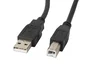 Lanberg CA-USBA-10CC-0050-BK Cable USB 2.0 de 5 metros, USB A Macho a USB B Macho, Negro