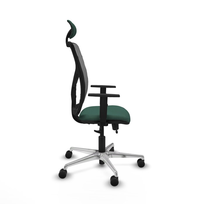 PIQUERAS Y CRESPO Silla de oficina Motilla con mecanismo Sincro/Traslack Verde botella y Gris PIQUERAS Y CRESPO Silla de oficina Motilla con mecanismo Sincro/Traslack Verde botella y Gris