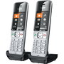 Gigaset COMFORT 500HX duo Teléfono DECT/analógico Negro, Plata