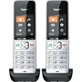 Gigaset COMFORT 500HX duo Teléfono DECT/analógico Negro, Plata